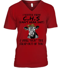 Load image into Gallery viewer, I Suffer From C.S.H Cows Lovers T-Shirt Guys V-Neck