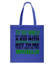 Load image into Gallery viewer, That Kid Is My World Great Gift For Children Family Basketweave Tote Bag