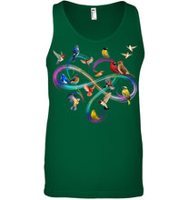 Load image into Gallery viewer, Bird Colorful Infinity Sign Unisex Tank Top