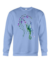 Load image into Gallery viewer, Dragon With Butterfly Wings Dragon Flowers Sweatshirt