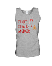 Load image into Gallery viewer, Nice Naughty Ginger Redhead T Shirt Unisex Tank Top