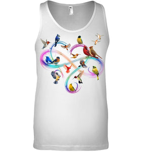 Bird Colorful Infinity Sign Unisex Tank Top