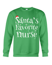 Load image into Gallery viewer, Santa's Favorite Nurse Sweatshirt