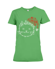 Load image into Gallery viewer, Cute Cat Face Christmas Gift For Cat Lovers T-Shirt Ladies Tee