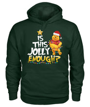 Load image into Gallery viewer, Winnie The Pooh Jolly Enough Funny Christmas Gift T-Shirt Hoodie