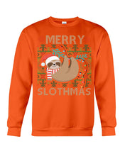 Load image into Gallery viewer, Merry Slothmas Christmas Gift For Kids Family Gift T-Shirt Sweatshirt