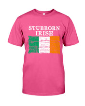 Load image into Gallery viewer, Stubborn Irish Flag Love Ireland Custom T-Shirt Guys Tee