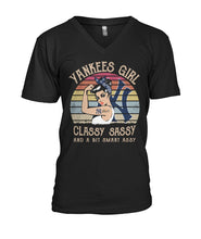 Load image into Gallery viewer, Yankees Girl Classy Sassy Funny Gift T-Shirt Guys V-Neck
