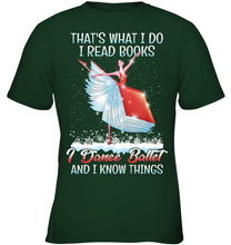 Load image into Gallery viewer, Girl Loves Reading Book And Dance Ballet Gift For Girls T-Shirt Youth Tee