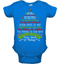 Load image into Gallery viewer, Christmas Tree Eleven Fabric Bundles T-Shirt Baby Onesie