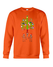 Load image into Gallery viewer, Merry Christmas Funny Dancing Skeleton Sweatshirt