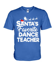 Load image into Gallery viewer, Santa Dance Teacher Christmas Shirt Guys V-Neck