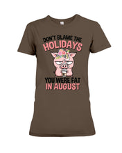 Load image into Gallery viewer, Funny Fat Pig Quote Custom T-Shirt For Friends Family Ladies Tee
