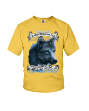 Load image into Gallery viewer, Wolf Lovers Trending Quote Tee Youth Tee