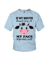 Load image into Gallery viewer, Cute Cow T-Shirt For Cow Lovers Youth Tee