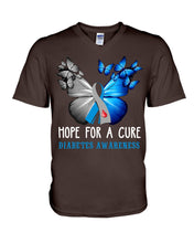 Load image into Gallery viewer, Hope For Cure Diabetes Awareness Guys V-Neck