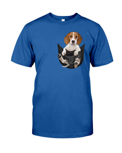 Beagle In The Pocket Funny T-Shirt Guys Tee