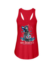 Load image into Gallery viewer, Diabetes Awareness Skull Custom Graphic Tee Ladies Flowy Tank