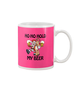 Santa Claus Funny Hold My Bear Christmas Gift For Friends Mug