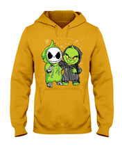 Load image into Gallery viewer, Cute Little Jack Skellington Grinch Best Friend Christmas Gift Shirt Hoodie