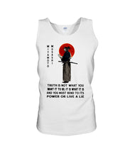 Load image into Gallery viewer, Miyamoto Musashi - Truth Is Not What You Want It To Be Unisex Tank Top