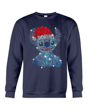 Load image into Gallery viewer, Merry Christmas Stitch Gift For Fans T-Shirt Sweatshirt