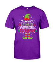 Load image into Gallery viewer, Santa's Favorite Physical Therapist Black T-Shirt Guys Tee