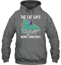 Load image into Gallery viewer, Cat Funny Merry Christmas Shirt Hoodie