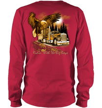 Load image into Gallery viewer, Riding With The Big Boys Nightlife City Black T-Shirt Unisex Long Sleeve