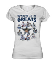Load image into Gallery viewer, Dallas Cowboys Greats Gift For Fan T-Shirt Ladies V-Neck