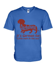 Load image into Gallery viewer, Dachshund German Shirt For Dachshunds Dog Lovers Guys V-Neck