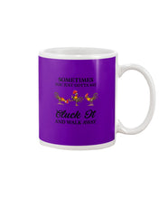 Load image into Gallery viewer, Cluck It Chicken Funny Quote T-Shirt Mug