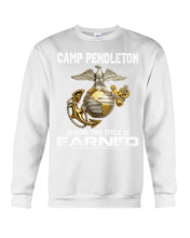 Load image into Gallery viewer, Camp Pendleton Earned Black T-Shirt Sweatshirt