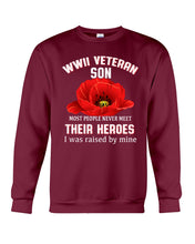 Load image into Gallery viewer, Wwii Veteran Son Gift For Veterab Mom Sweatshirt