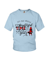 Load image into Gallery viewer, Funny Moose Wonderful Time Christmas Gift For Family Youth Tee