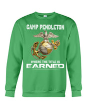 Load image into Gallery viewer, Camp Pendleton Earned Black T-Shirt Sweatshirt