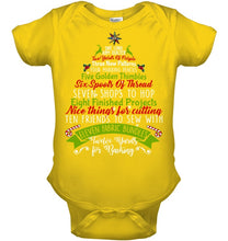 Load image into Gallery viewer, Christmas Tree Eleven Fabric Bundles T-Shirt Baby Onesie
