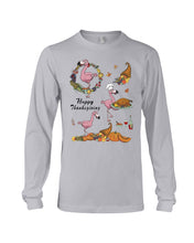 Load image into Gallery viewer, Flamingo Happy Thanksgiving Unisex Long Sleeve