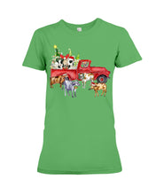 Load image into Gallery viewer, Merry Christmas In Town Cow Lovers Gift For Farmers Ladies Tee