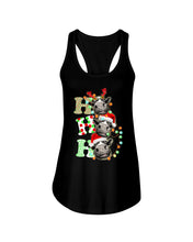 Load image into Gallery viewer, Funny Cows Ho Ho Ho Christmas Gift For Cow Lovers Ladies Flowy Tank