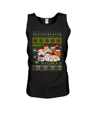 Load image into Gallery viewer, Cute Hamster Merry Christmas Gift For Hamster Lovers T-Shirt Unisex Tank Top