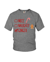 Load image into Gallery viewer, Nice Naughty Ginger Redhead T Shirt Youth Tee