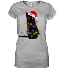 Load image into Gallery viewer, Cat Merry And Bright New Ladies V-Neck