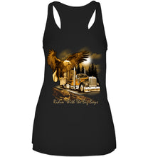 Load image into Gallery viewer, Riding With The Big Boys Nightlife City Black T-Shirt Ladies Flowy Tank
