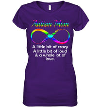 Load image into Gallery viewer, Autism Mom - A Whole Lot Of Love Ladies V-Neck