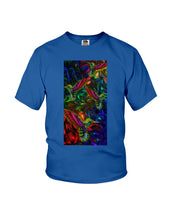 Load image into Gallery viewer, Hummingbird Cosmic Light Color Black T-Shirt Youth Tee