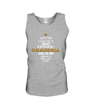 Load image into Gallery viewer, Finnish Crazy Grandma Gift For Grandma Family Unisex Tank Top