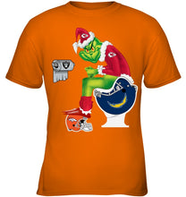 Load image into Gallery viewer, Funny Grinch Kansas Chief Christmas Gift Tee Youth Tee