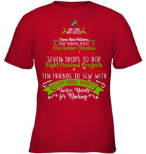 Load image into Gallery viewer, Christmas Tree Eleven Fabric Bundles T-Shirt Youth Tee
