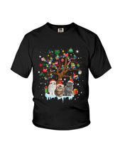 Load image into Gallery viewer, Christmas Tree Cat Lovers Cute Funny T-Shirt Youth Tee